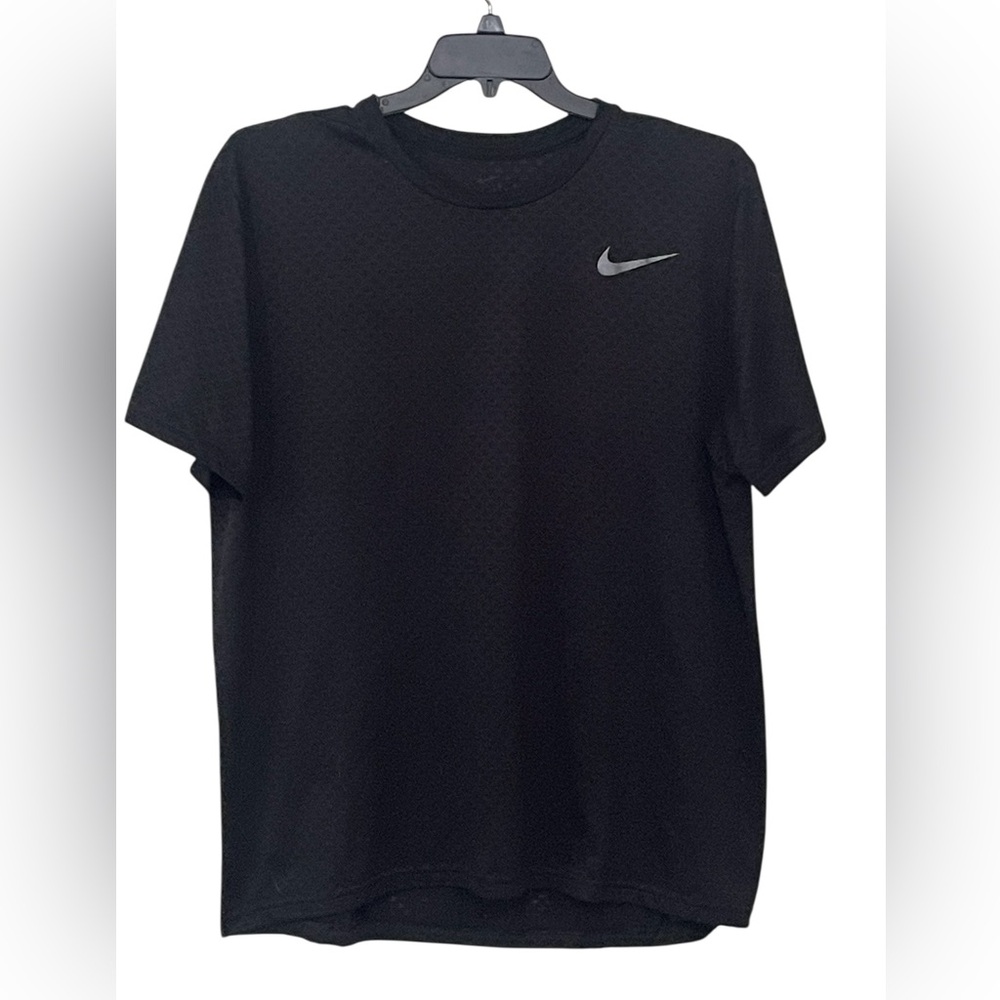 Nike Black Dri-FIT Tee with Gray Logo